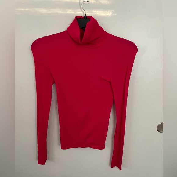 UNIQLO - HEATTECH Pink Ribbed Turtleneck - Size S - Picture 1 of 5